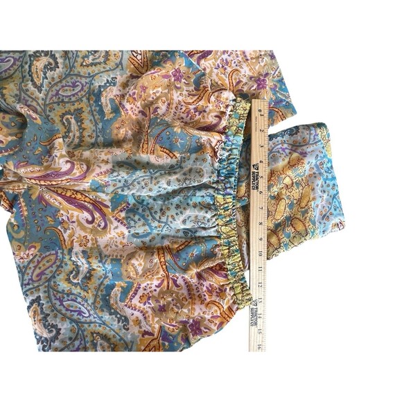 Sacred Threads Mixed Media Patchwork‎ Pull-On Wide Leg Pants Womens Sz M/L Boho - Picture 7 of 10